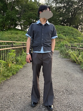 「ADRER（アドラー）のアイテム（パンツ）」を使った、彼女は自慢したいさん（メンズ・165cm）の夏コーディネート