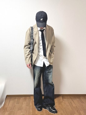 「CLEL（クレイル）のアイテム」を使った、彼女は自慢したいさん（メンズ・165cm）の春コーディネート