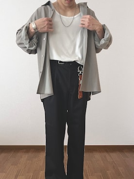 「アイテム（財布/小物）」を使った、彼女は自慢したいさん（メンズ・165cm）の春コーディネート