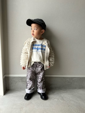 「b・ROOM（ビールーム）のアイテム」を使った、mukuさん（キッズ・100cm）の春コーディネート