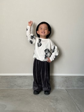 「H&M（エイチ・アンド・エム）のアイテム（シューズ）」を使った、mukuさん（キッズ・100cm）の春コーディネート