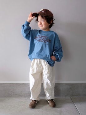 「Onitsuka Tiger（オニツカタイガー）のアイテム」を使った、mukuさん（キッズ・100cm）の秋コーディネート