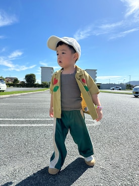 「NOVESTA（ノベスタ）のアイテム」を使った、mukuさん（キッズ・100cm）の春コーディネート