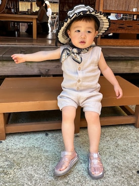 「igor（イゴール）のアイテム」を使った、mukuさん（キッズ・100cm）の春コーディネート