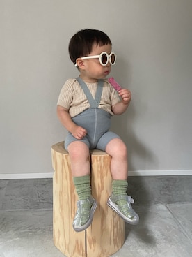 「igor（イゴール）のアイテム」を使った、mukuさん（キッズ・100cm）の春コーディネート