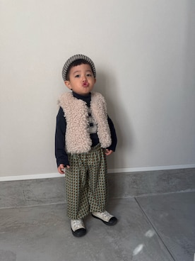 「BOBO CHOSES（ボボショーズ）のアイテム」を使った、mukuさん（キッズ・100cm）の春コーディネート