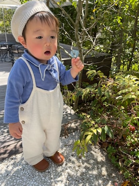 「petit main（プティマイン）のアイテム」を使った、mukuさん（キッズ・100cm）の春コーディネート