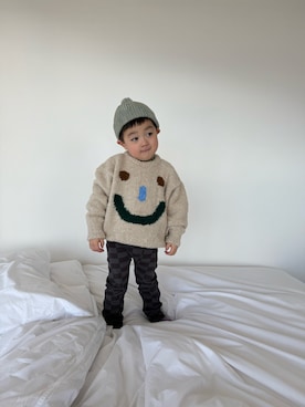 「Misha & Puff（ミーシャアンドパフ）のアイテム」を使った、mukuさん（キッズ・100cm）の春コーディネート