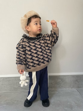 「H&M（エイチ・アンド・エム）のアイテム（シューズ）」を使った、mukuさん（キッズ・100cm）の春コーディネート