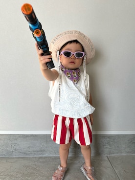 「igor（イゴール）のアイテム」を使った、mukuさん（キッズ・100cm）の春コーディネート