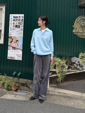 「KAIKO（カイコー）のアイテム」を使った、天音さん（レディース・175cm）の秋コーディネート