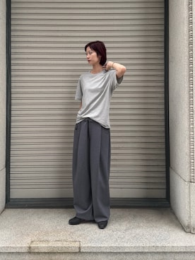 「NEONSIGN（ネオンサイン）のアイテム」を使った、天音さん（レディース・175cm）の夏コーディネート