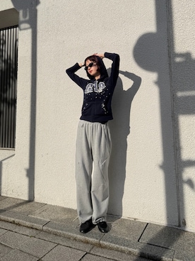 「KAIKO（カイコー）のアイテム」を使った、天音さん（レディース・175cm）の夏コーディネート