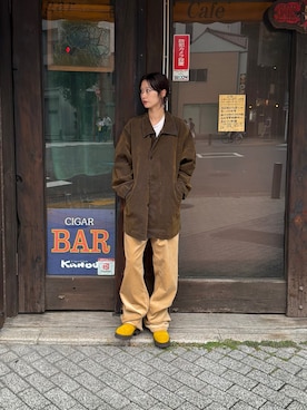 「KAIKO（カイコー）のアイテム」を使った、天音さん（レディース・175cm）の秋コーディネート