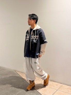 「KEBOZ（ケボズ）のアイテム」を使った、あきさん（メンズ・167cm）の春コーディネート