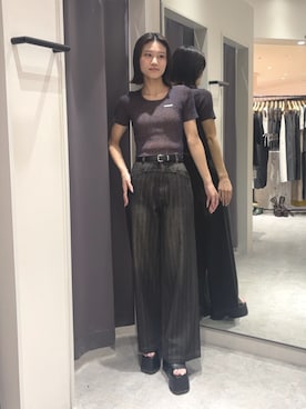 佐々谷玲央さん（レディース・168cm）の夏コーディネート