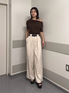 佐々谷玲央さん(レディース・168cm)の夏コーディネート