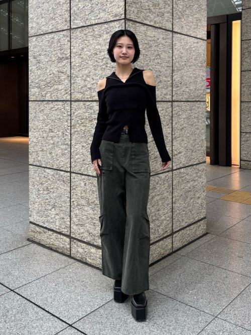 コーティングコットンカーゴパンツ