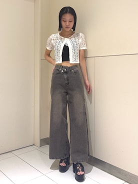 佐々谷玲央さん(レディース・168cm)の春コーディネート