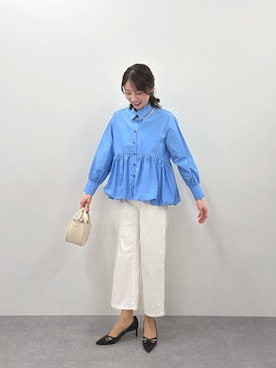 「Petitjo（プッチージョ）のアイテム」を使った、かないもさん（レディース・154cm）の夏コーディネート