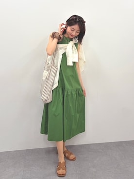 「Petitjo（プッチージョ）のアイテム」を使った、かないもさん（レディース・154cm）の夏コーディネート