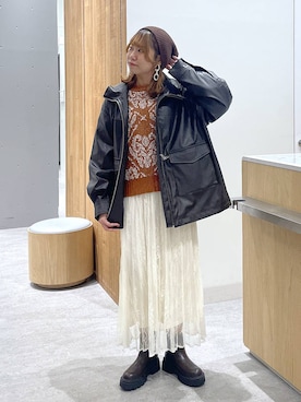 「アイテム（ブルゾン）」を使った、Michiさん（レディース・161cm・20代）の秋コーディネート