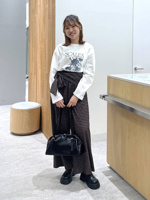 サッシュベルトチェックパンツ 638766（その他パンツ）｜LEPSIM