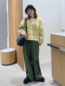 「LOWRYS FARM（ローリーズファーム）のパールタレンネックレス　249411（ネックレス）」を使った、Michiさん（レディース・161cm・20代）の秋コーディネート