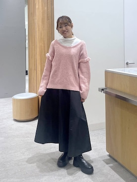 「LEPSIM」｜Michiさん（レディース・161cm）の冬コーディネート