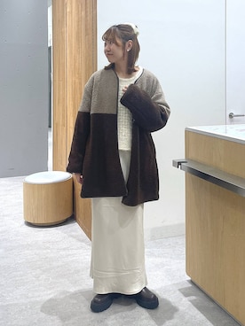 「アイテム（その他アウター）」を使った、Michiさん（レディース・161cm・20代）の冬コーディネート