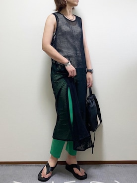 「アイテム（ワンピース/ドレス）」を使った、Chieさん（レディース・165cm・40代）の夏コーディネート