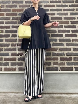 「HIROB（ヒロブ）のアイテム」を使った、Cieさん（レディース・165cm）の夏コーディネート