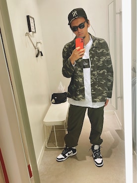 「H&M（エイチ・アンド・エム）のアイテム（パンツ）」を使った、たんたんさん（メンズ・175cm）の秋コーディネート