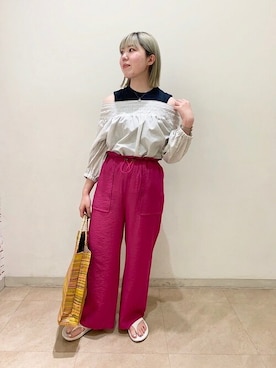 久富さん（レディース・161cm）の春コーディネート