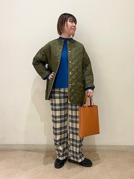 「traditionalweatherwear」｜久富さん（レディース・161cm）の秋コーディネート