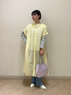 久富さん（レディース・161cm）の春コーディネート
