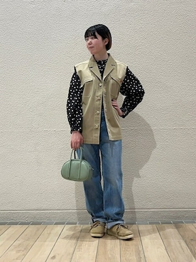 久富さん（レディース・161cm）の春コーディネート