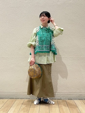 久富さん(レディース・161cm)の春コーディネート