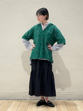 久富さん（レディース・161cm）の夏コーディネート