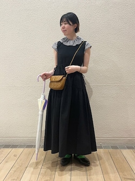 「OPANAK（オパナック）のアイテム」を使った、久富さん（レディース・161cm）の夏コーディネート