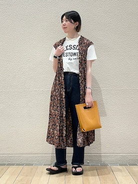 久富さん（レディース・161cm）の夏コーディネート