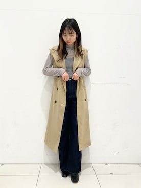 「HEYUMM（ヘユム）のアイテム」を使った、SENSE OF PLACE ONLINE STOREさん（レディース・157cm）の冬コーディネート