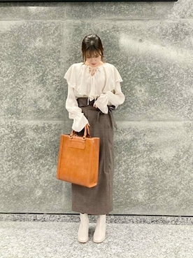 SENSE OF PLACE ONLINE STOREさん（レディース・163cm）の冬コーディネート