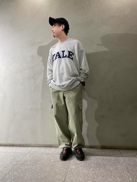 「HEYUMM（ヘユム）のアイテム」を使った、SENSE OF PLACE ONLINE STOREさん（メンズ・175cm）の冬コーディネート