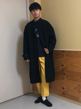 「SENSE OF PLACE by URBAN RESEARCH（センスオブプレイスバイアーバンリサーチ）のアイテム（モッズコート）」を使った、SENSE OF PLACE ONLINE STOREさん（メンズ・183cm）の冬コーディネート
