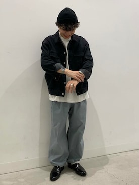 「HEYUMM（ヘユム）のアイテム」を使った、SENSE OF PLACE ONLINE STOREさん（メンズ・167cm）の春コーディネート