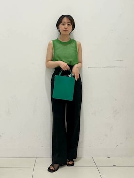 「HEYUMM（ヘユム）のアイテム」を使った、SENSE OF PLACE ONLINE STOREさん（レディース・153cm）の夏コーディネート