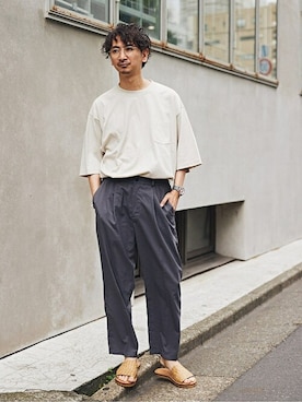 enoさん（メンズ・174cm）の夏コーディネート