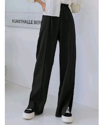 SHEIN | SHEIN/DAZY ハイウェストスプリットヘムパンツ¥1,822／サイズ：M(パンツ)