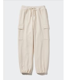UNIQLO | スウェットカーゴパンツ（丈標準68～70cm）カラー：01 OFF WHITE／サイズ：M(カーゴパンツ)